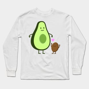 Avocado mom with child Long Sleeve T-Shirt